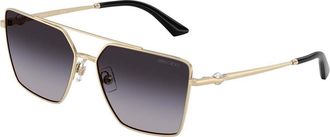 Jimmy Choo London JC4016HB 30068G Womens Sunglasses Gold Size 58