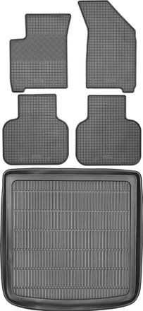 OEM Juego De Alfombrillas De Goma Para Fiat Freemont Suv (2011-2016) + Alfombrilla Para El Maletero
