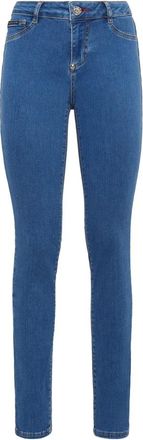 Philipp Plein Denim Jeggings - Dames - Skinny Jeans - Blauw - W26 - Denim - Jeans