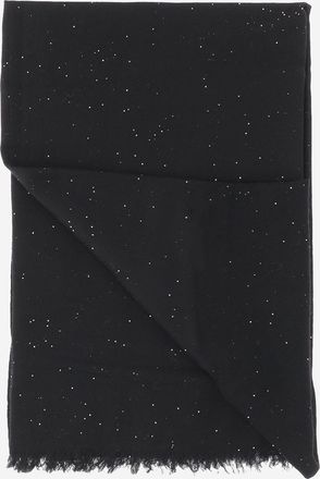Faliero Sarti Womens Wool Scarf Raissa Black Scarfs