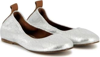 Lanvin Ballerina Flat - Dames - Ballerinas - Grijs - 37 EU - Leer - Schoenen