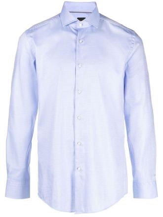 BOSS Camicia con colletto ampio - Blu