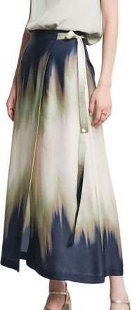 ottod'Ame Printed Viscose Long Skirt in Blue at Nordstrom, Size 42