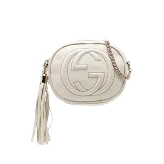 Gucci Pre-owned Cross Body Bags, female, White, Size: ONE SIZE Pre-owned Vintage Crossbody Bag