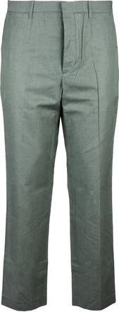 Hindustrie Hindustrie Cotton Linen Trousers - Sage Green