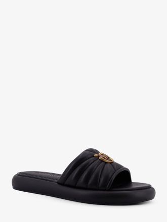 Pinko Womens Sandals Fiona Low Leather Black