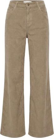 Twinset Pantalones Anchos - Trousers - Mujer - Beige - M