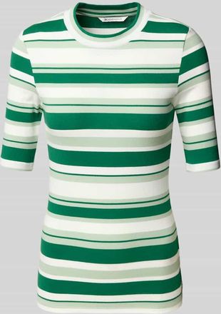 Tom Tailor Denim Slim Fit T-Shirt aus Baumwoll-Mix in Gruen, Gr&ouml;&szlig;e M