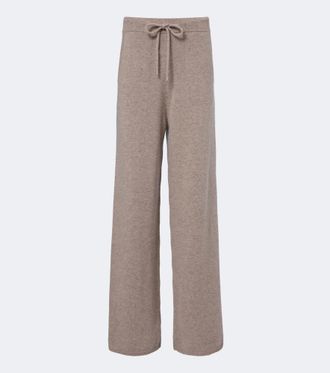 Max Mara Pantaloni a gamba larga in cashmere
