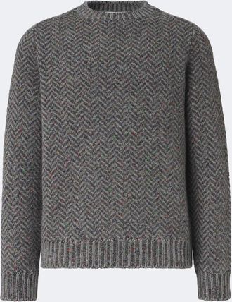 Gabriela Hearst Sermo herringbone cashmere sweater