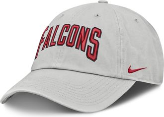 Nike Atlanta Falcons Primetime Club Arched Nike Mens NFL Adjustable Hat in Grey | NF020BB96-BYX