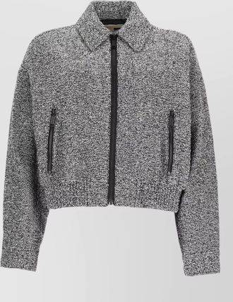 Michael Kors cropped bomber jacket