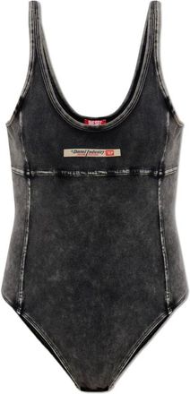 Diesel Tops, Dames, Grijs, XL, Katoen, Phoebe-Dnm Bodysuit