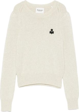 Isabel Marant Maglione a maniche lunghe con logo - Toni neutri