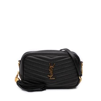 Saint Laurent Pre-owned Saint Laurent Mini Grain de Poudre Chevron Monogram Lou Camera Bag Ladies FHOVM7BXVHEMRETD