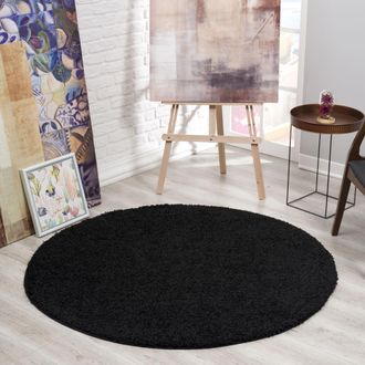 Sanat Hali Hochflor-Teppich »LOCA« rund 30 mm Höhe Wohnzimmer, Langflor, Shaggy, Schlafzimmer