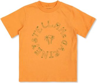 Stella McCartney printed T-shirt - kids - Cotton - 10 - Orange