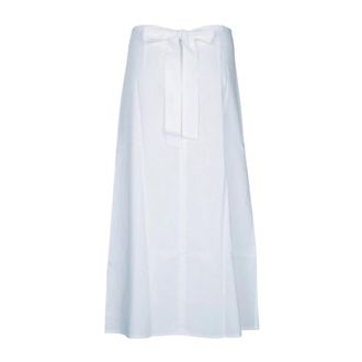 Toteme Falda con cintur&oacute;n - Skirts - Mujer - Blanco - S