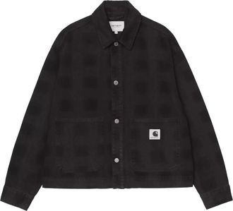 Carhartt Work in Progress Everson Shirt Jacket - Heren - Zomerjassen - Zwart - S - Katoen - Jassen