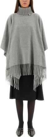 Fabiana Filippi Draped Grey Poncho