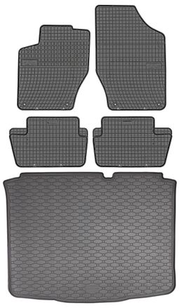 OEM Juego De Alfombrillas De Goma Para Coche Y Maletero Para Citro&euml;n C4 Hatchback (2004-2010)