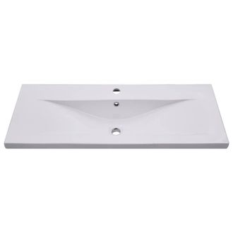 Berkfield Home Elegant Built-in Basin 101x39.5x18.5 cm Ceramic White