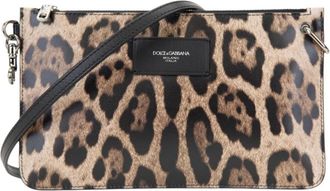 Dolce & Gabbana Heren Leren Crossbody Clutch Tas - Heren - Schoudertassen - Veelkleurig - ONE Size - Leer - Tassen