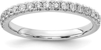Diamond2Deal 14k Gold Lab Grown Diamond Wedding Band Ring 1/3Ct Clarity- VS Color- D-E