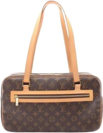 Louis Vuitton Pre-owned Vintage Schoudertas - Dames - Vintage Schoudertas - Bruin - ONE Size - Leer - Vintage