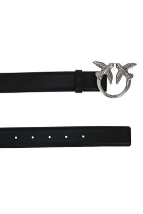 Pinko Womens Cintura Black Leather Cinture Belt