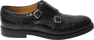 Churchs Burwood Brogues met Nieten in Zwart Leer