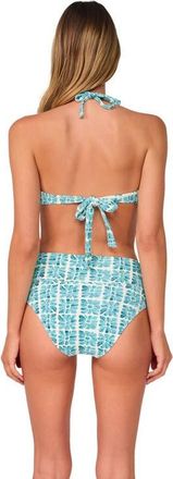 Swim Systems Laura Fold Over Bikini Swim Bottoms in Surf Tile Scrunch at Nordstrom, Size X-Large