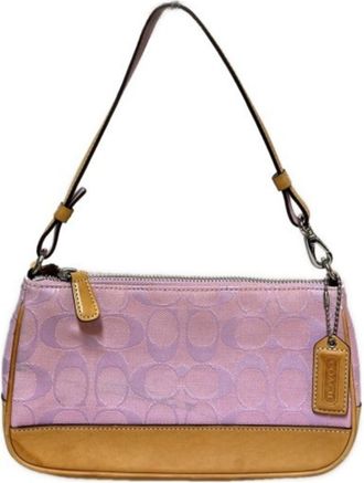Coach Signature Signature Line Shoulder Bag (Pre-Owned)