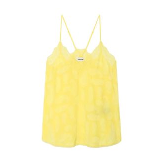 Zadig&Voltaire Sleeveless Tops, female, Yellow, Size: XS Sleeveless Top