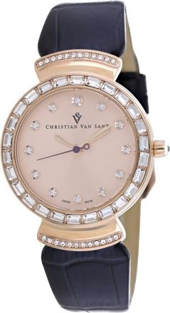 Christian Van Sant Nova Quartz Rose Gold Dial Ladies Watch CV2944