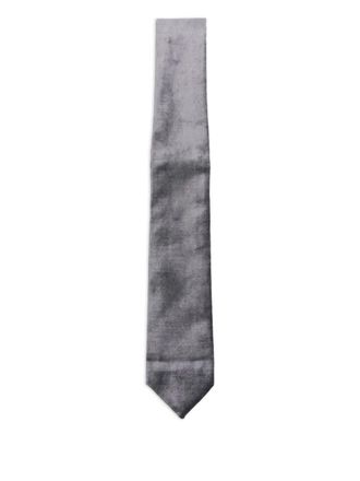 Forte_Forte cotton blend tie - women - Viscose/Elastane/Cotton - One Size - Grey