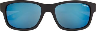 O'Neill Rectangle Mens Matte Black Blue Mirror Polarized ONS-9029 2.0 - One Size