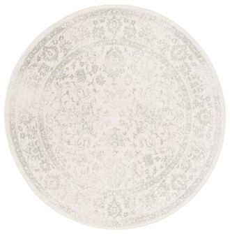 Safavieh Alfombra vintage de polipropileno blanco/verde, 183 cm