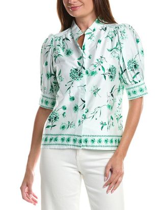 CeCe by Cynthia Steffe Cece Open Collar Top