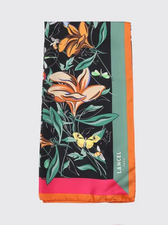 Lancel Foulard in twill di seta con stampa floreale