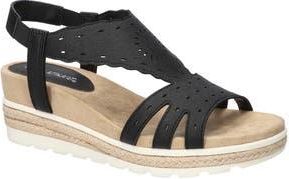 Easy Street Fran Slingback Wedge Sandal in Black at Nordstrom Rack, Size 9