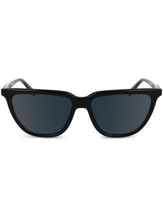 Calvin Klein logo-print sunglasses - Black