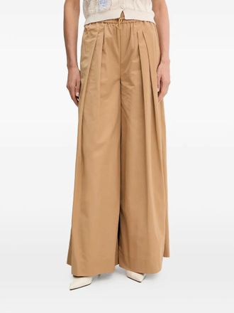 Twin-Set drawstring palazzo pants - Neutrals