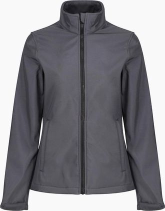 Regatta Womens Regatta Standout Womens/Ladies Ablaze Printable Soft Shell Jacket - Grey - Size: 16