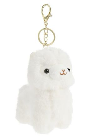 BP. Plush Llama Bag Charm in Ivory at Nordstrom