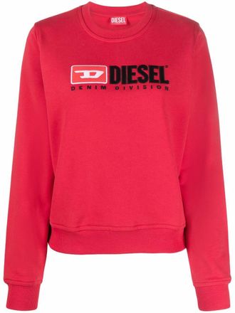 Diesel Sweater met logo - Rood