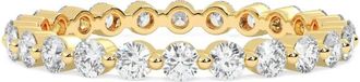 Tilla 14K yellow gold diamond eternity ring - women - 14kt Yellow Gold/Lab Grown Diamond - 9