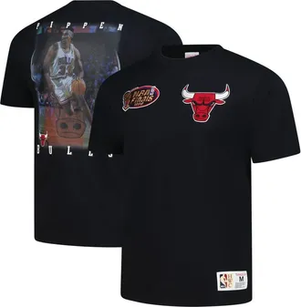 Mitchell & Ness Mens Mitchell & Ness Scottie Pippen Black Chicago Bulls Hardwood Classics NBA Legends T-Shirt at Nordstrom, Size Medium