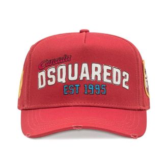 Dsquared2 Caps, male, Red, Size: ONE SIZE Red Stylish Hats
