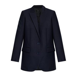 Zadig&Voltaire Jassen, Dames, Blauw, L, Single-breasted Blazer Viva